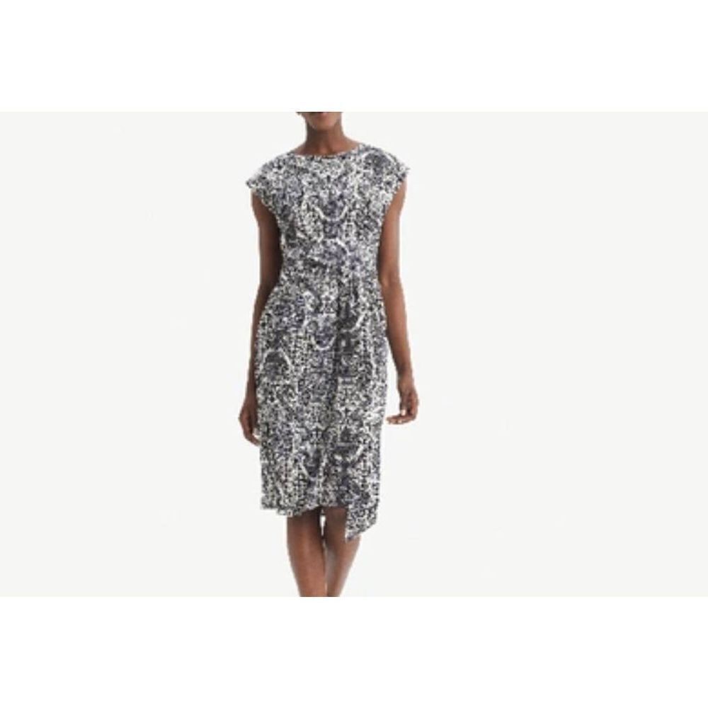MM Lafleur Monochrome Patterned Midi Dress